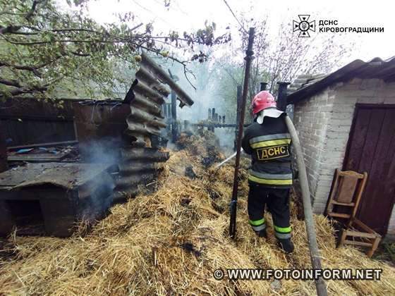 На Кіровоградщині надзвичайники ліквідували чотири пожежі (ФОТО)